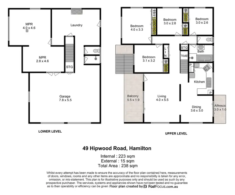 Floorplan of Homely house listing, 49 Hipwood Road, Hamilton QLD 4007