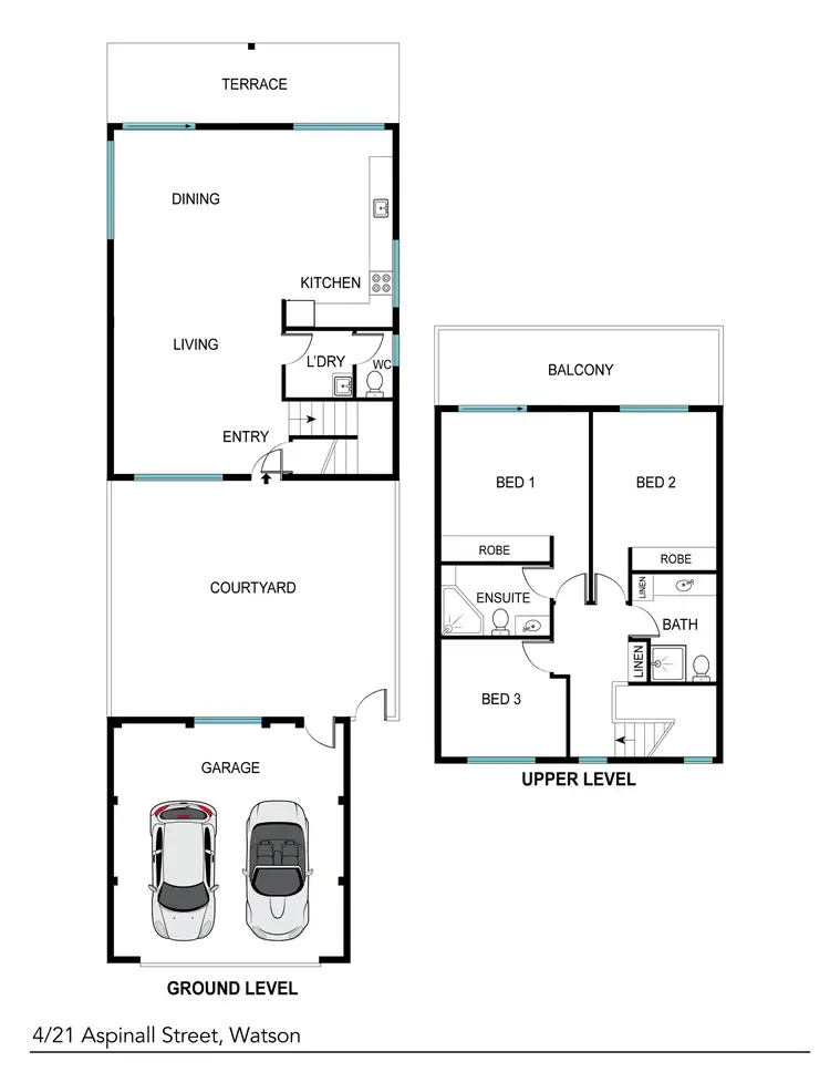 Floorplan of Homely townhouse listing, 4/21 Aspinall Street, Watson ACT 2602
