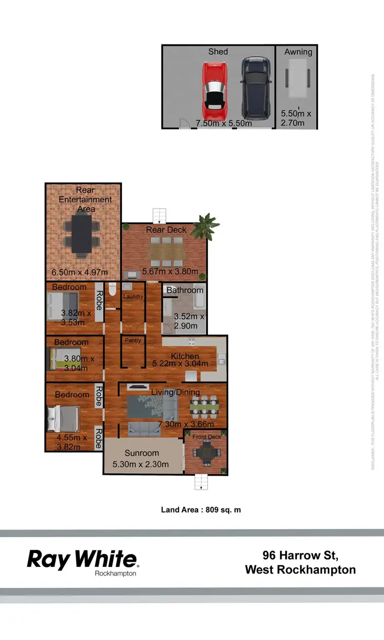 Floorplan of Homely house listing, 96 Harrow Street, West Rockhampton QLD 4700