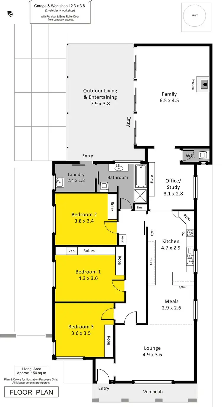 Floorplan of Homely house listing, 16 Twelfth Street, Renmark SA 5341