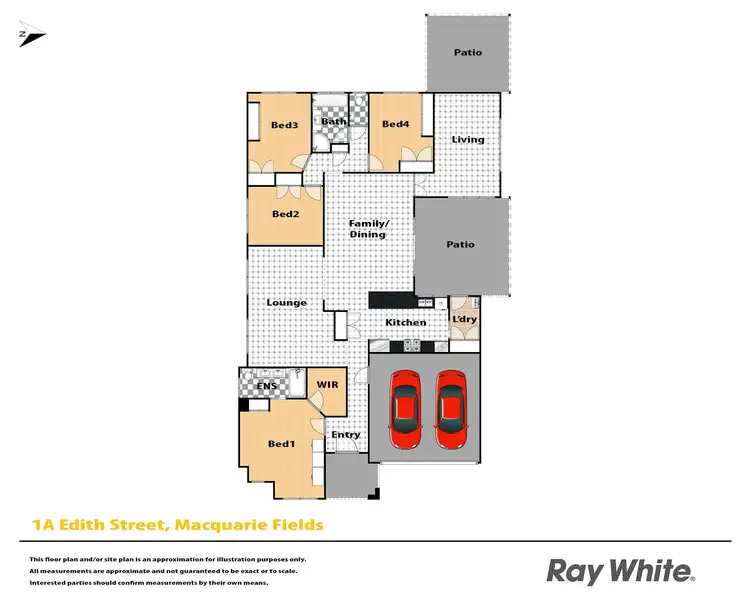 Floorplan of Homely house listing, 1A Edith Avenue, Macquarie Fields NSW 2564