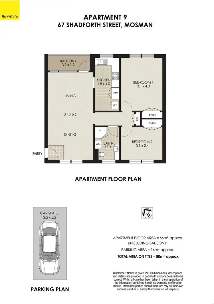Floorplan of Homely apartment listing, 9/67 Shadforth Street, Mosman NSW 2088