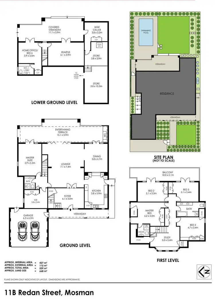 Floorplan of Homely house listing, 11b Redan Street, Mosman NSW 2088
