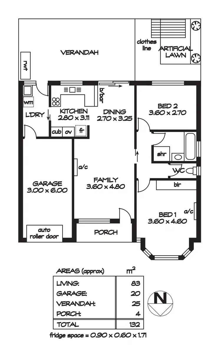 Floorplan of Homely unit listing, 3/21 Rowland Road, Magill SA 5072