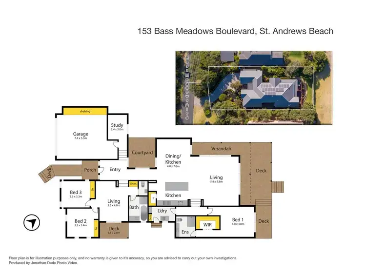 Floorplan of Homely house listing, 153 Bass Meadows Boulevard, St Andrews Beach VIC 3941