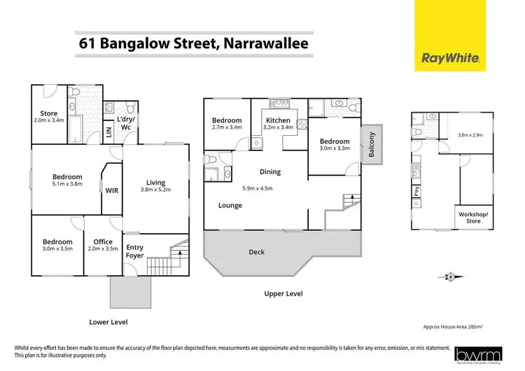 Floorplan of Homely house listing, 61 Bangalow Street, Narrawallee NSW 2539