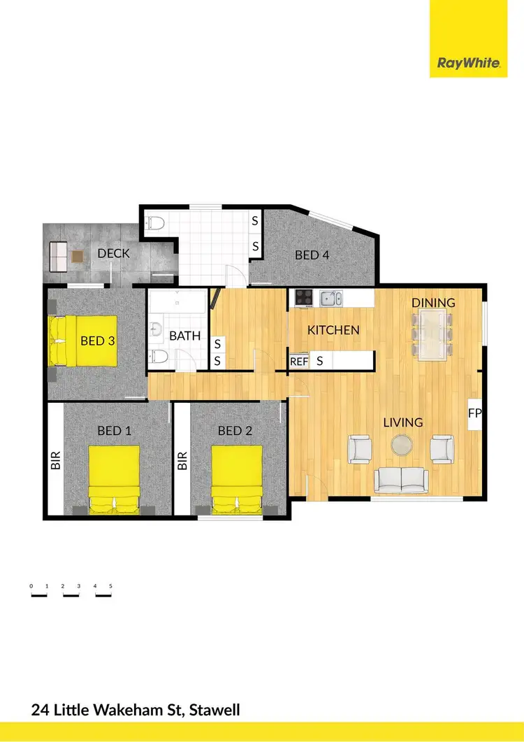 Floorplan of Homely house listing, 24 Little Wakeham Street, Stawell VIC 3380