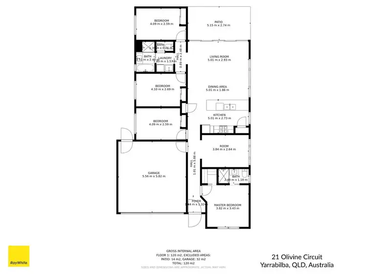 Floorplan of Homely house listing, 21 Olivine Circuit, Yarrabilba QLD 4207