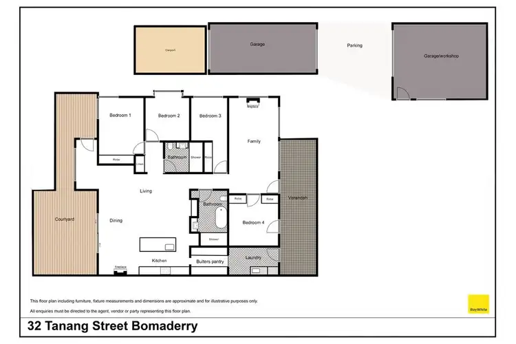 Floorplan of Homely house listing, 32 Tanang Street, Bomaderry NSW 2541