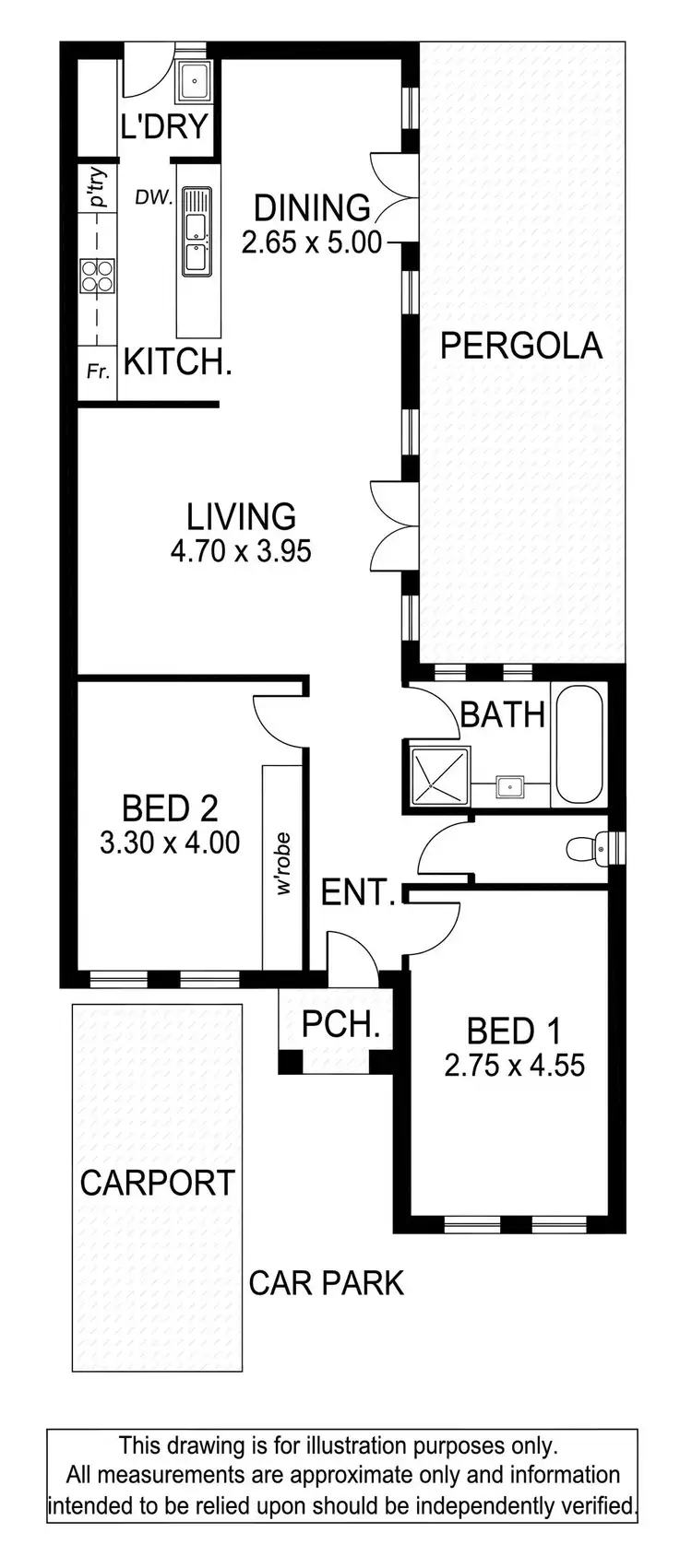 Floorplan of Homely house listing, 3/107 Tapleys Hill Road, Glenelg North SA 5045
