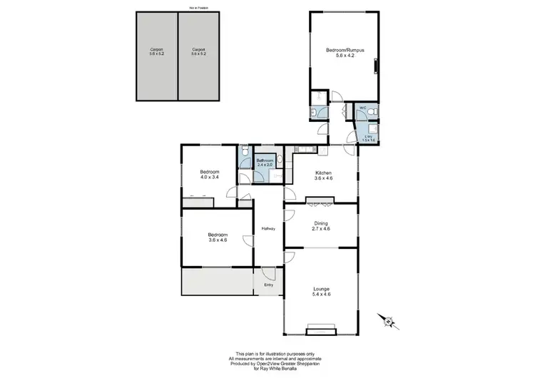 Floorplan of Homely house listing, 5 Benson Street, Benalla VIC 3672