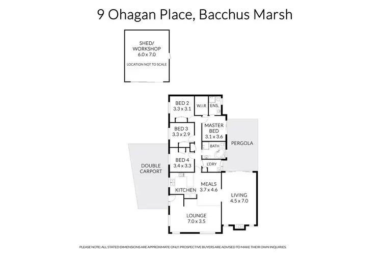Floorplan of Homely house listing, 9 O'Hagan Place, Bacchus Marsh VIC 3340
