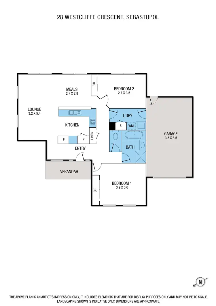 Floorplan of Homely house listing, 28 Westcliffe Crescent, Sebastopol VIC 3356
