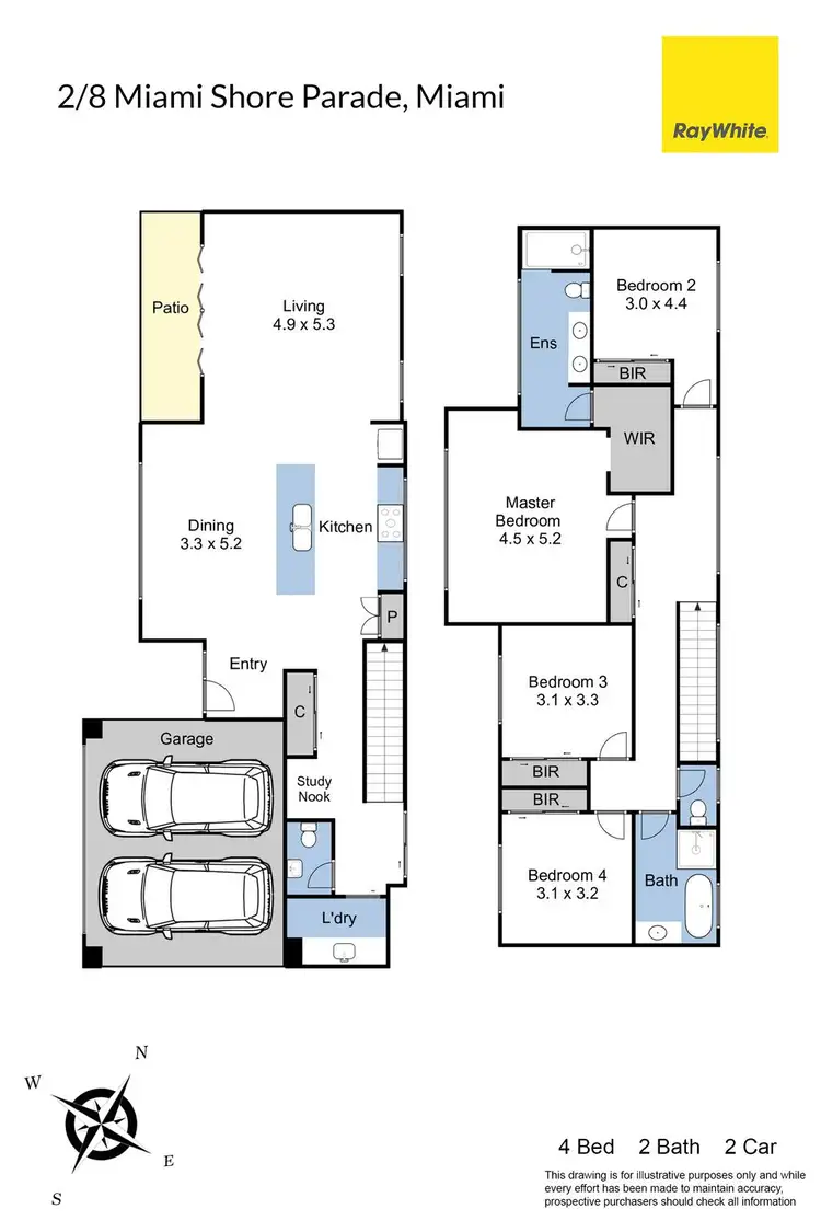 Floorplan of Homely house listing, 2/8 Miami Shore Parade, Miami QLD 4220
