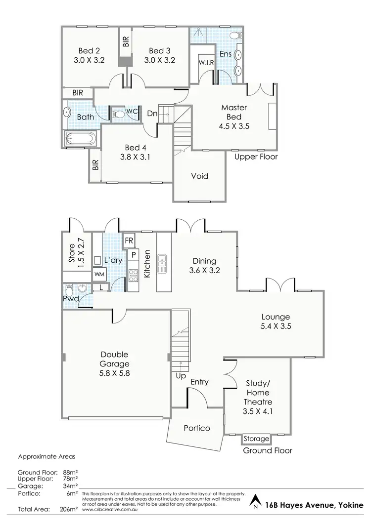 Floorplan of Homely house listing, 16B Hayes Avenue, Yokine WA 6060