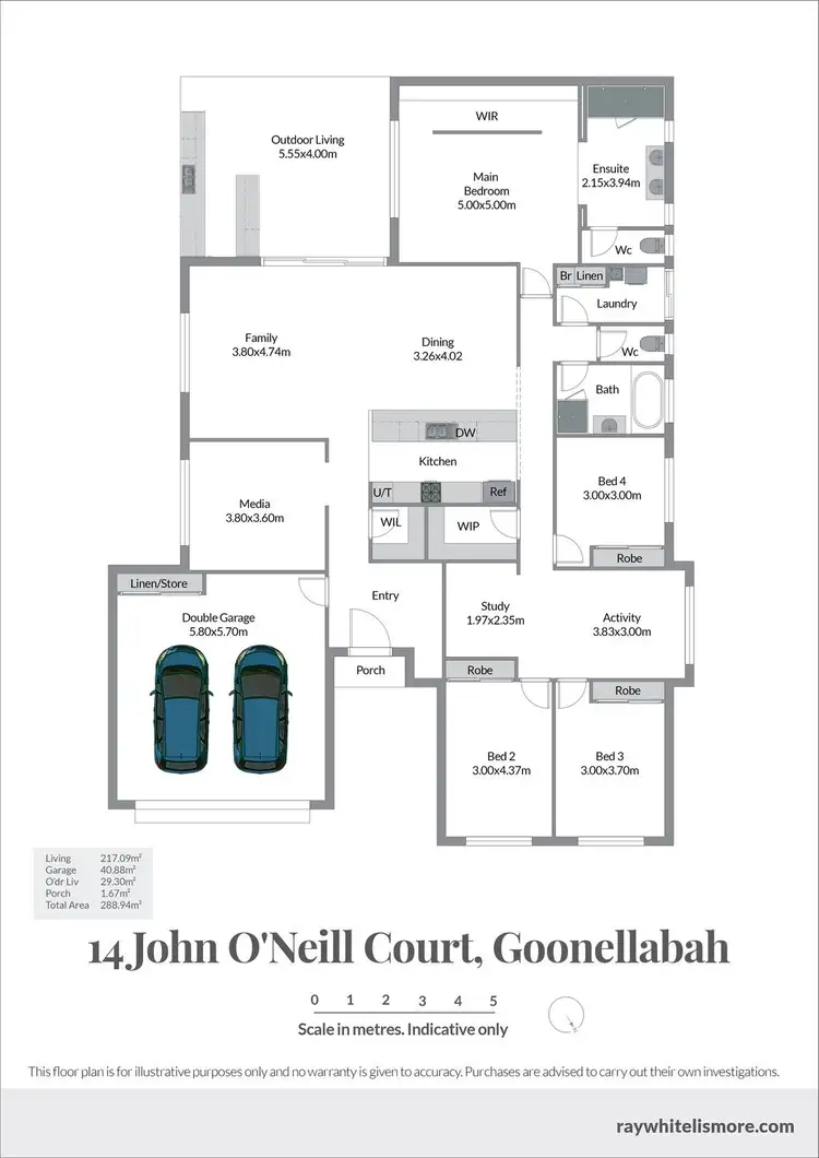 Floorplan of Homely house listing, 14 John O'Neill Circuit, Goonellabah NSW 2480