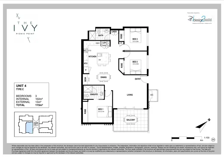 Floorplan of Homely apartment listing, 4/26 Picnic Point Esplanade, Maroochydore QLD 4558