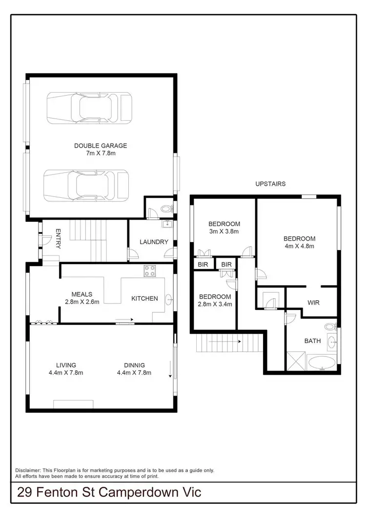 Floorplan of Homely house listing, 29 Fenton Street, Camperdown VIC 3260
