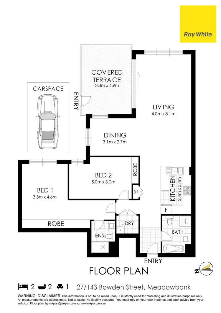 Floorplan of Homely apartment listing, 27/143 Bowden Street, Meadowbank NSW 2114
