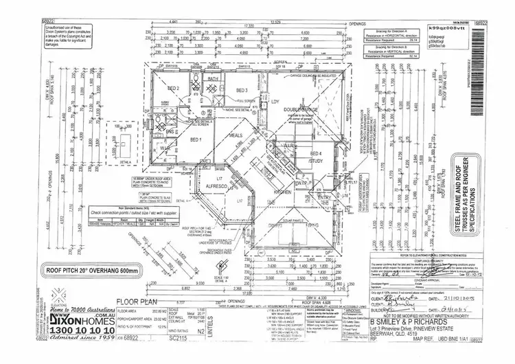 Floorplan of Homely house listing, 6 Pineview Drive, Beerwah QLD 4519
