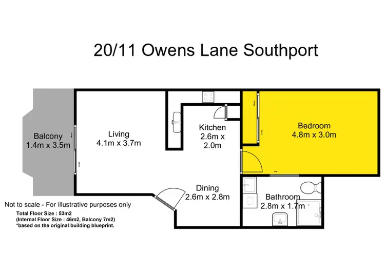 Floorplan of Homely unit listing, 20/11 Owens Lane, Southport QLD 4215