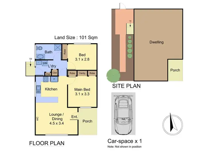 Floorplan of Homely unit listing, 1/189-191 Main Road, Lower Plenty VIC 3093