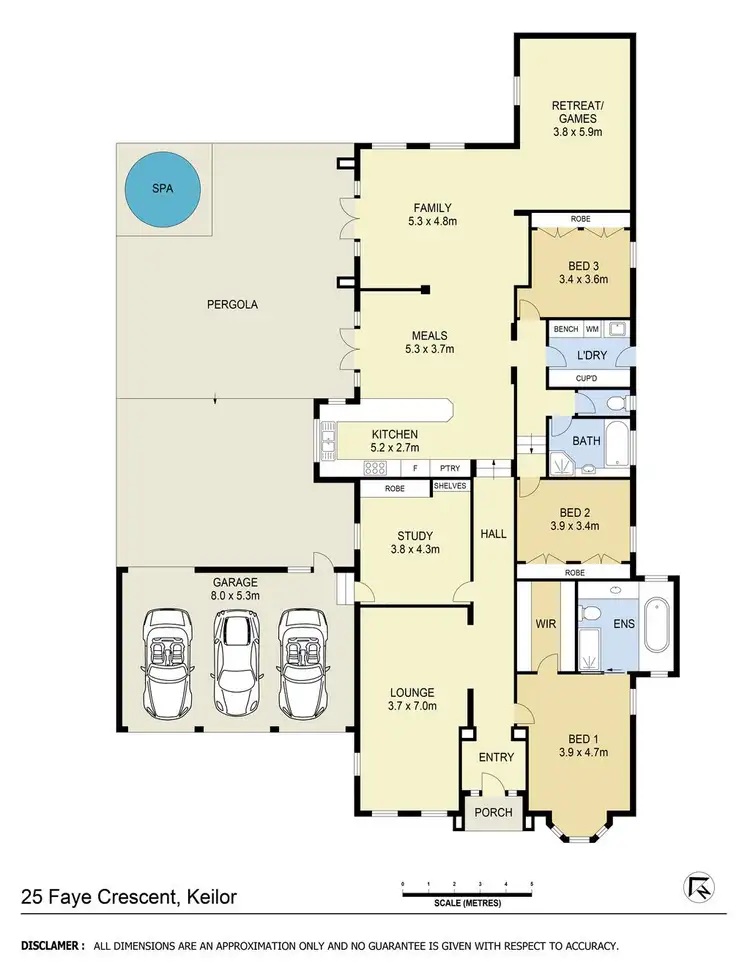 Floorplan of Homely house listing, 25 Faye Crescent, Keilor VIC 3036