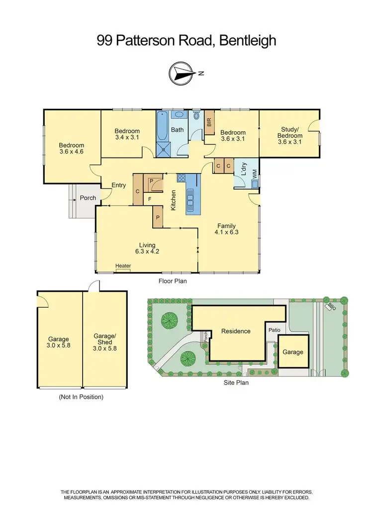 Floorplan of Homely house listing, 99 Patterson Road, Bentleigh VIC 3204