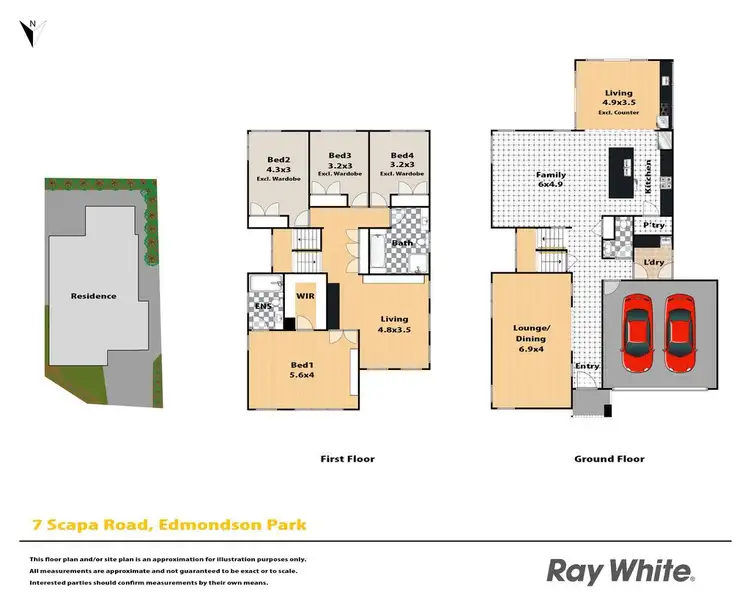 Floorplan of Homely house listing, 7 Scapa Road, Edmondson Park NSW 2174