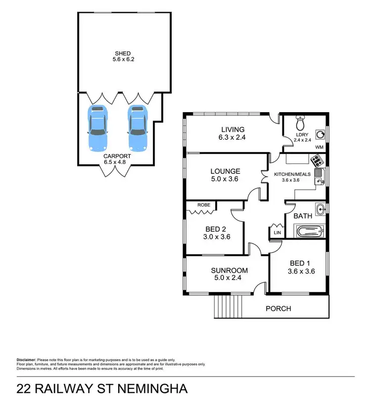 Floorplan of Homely house listing, 22 Railway Street, Tamworth NSW 2340