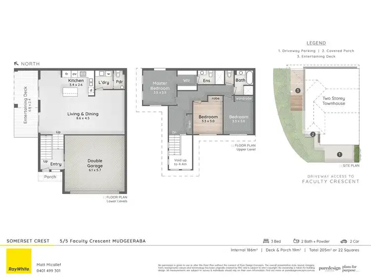Floorplan of Homely townhouse listing, 5/5 Faculty Crescent, Mudgeeraba QLD 4213