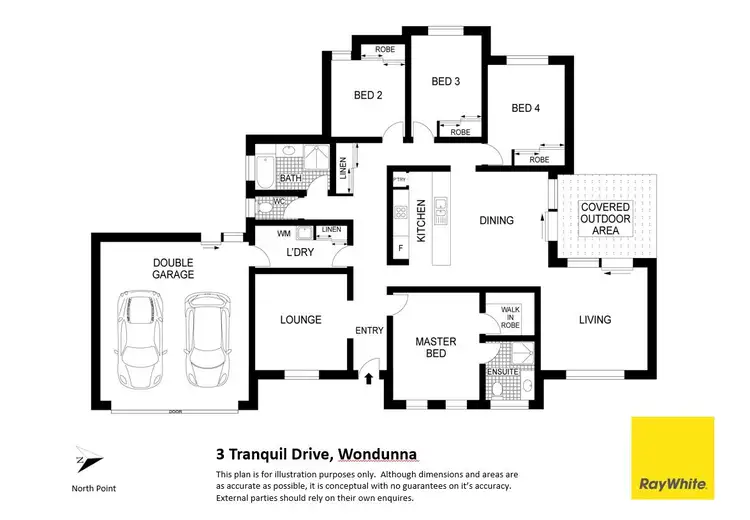 Floorplan of Homely house listing, 3 Tranquil Drive, Wondunna QLD 4655