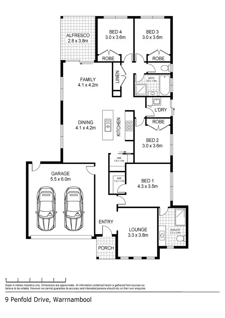 Floorplan of Homely house listing, 9 Penfold Drive, Warrnambool VIC 3280