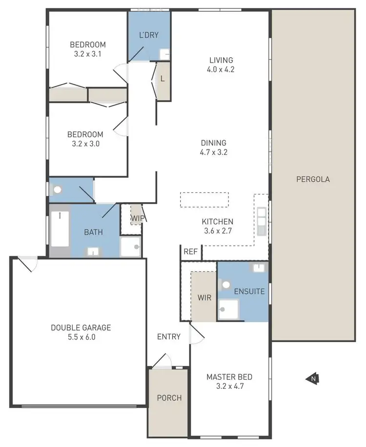 Floorplan of Homely house listing, 2 Saris Street, Manor Lakes VIC 3024