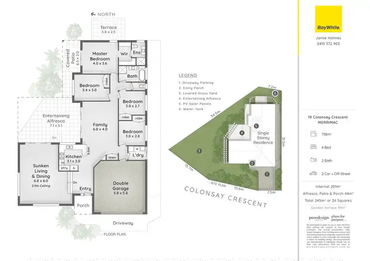 Floorplan of Homely house listing, 19 Colonsay Crescent, Merrimac QLD 4226