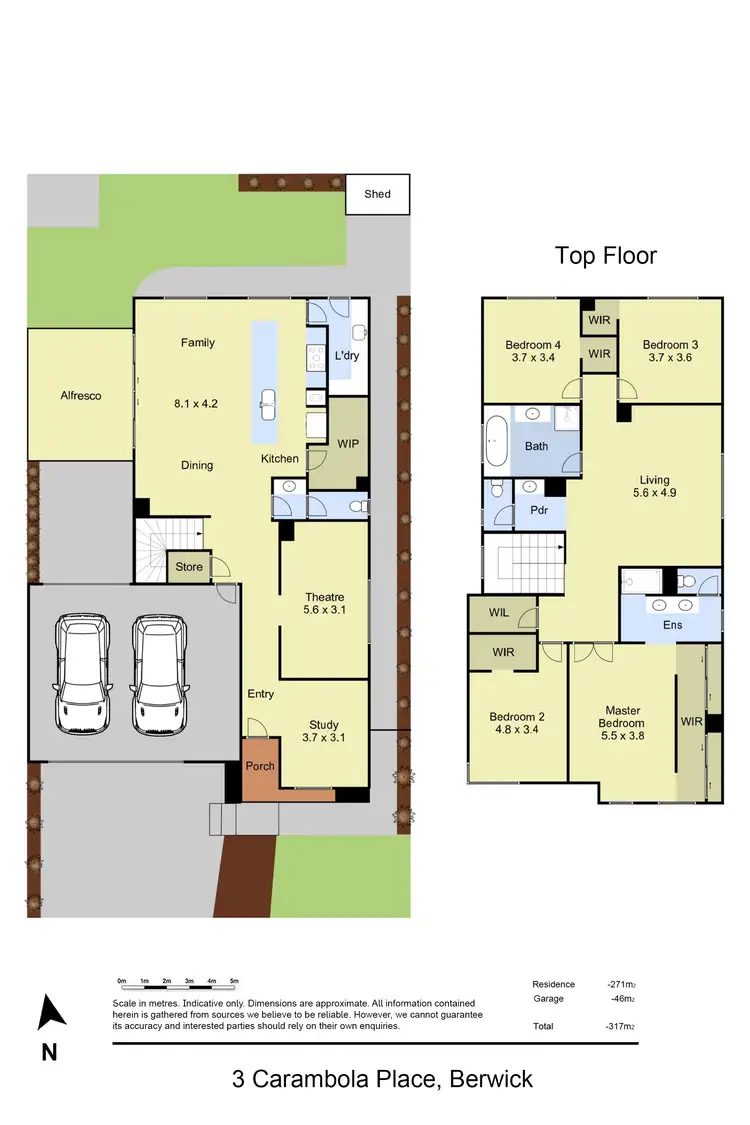 Floorplan of Homely house listing, 3 Carambola Place, Berwick VIC 3806