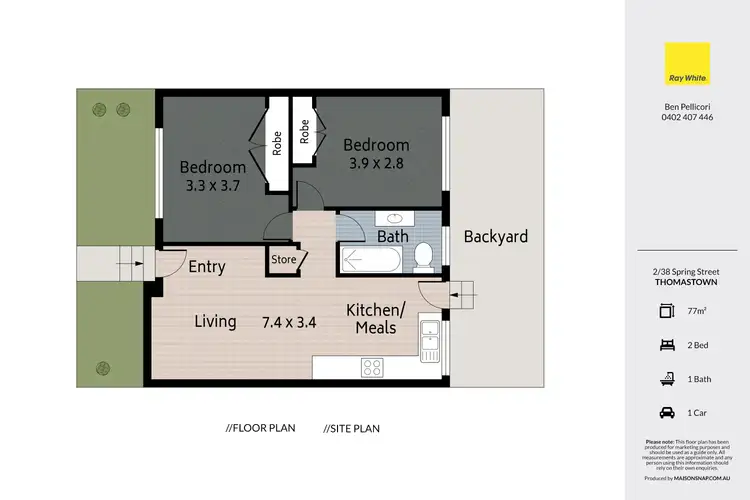 Floorplan of Homely unit listing, 2/38 Spring Street, Thomastown VIC 3074