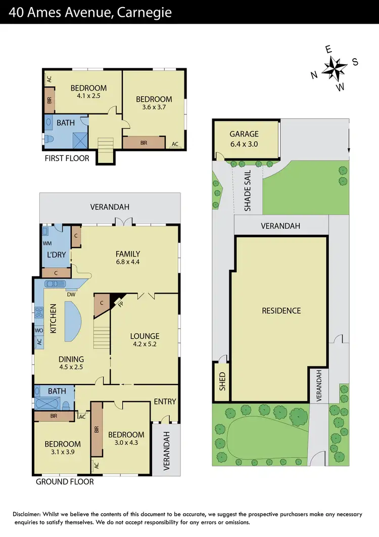 Floorplan of Homely house listing, 40 Ames Avenue, Carnegie VIC 3163