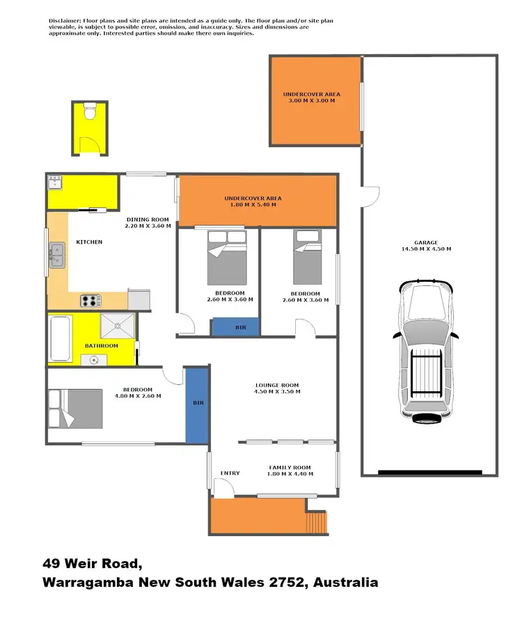 Floorplan of Homely house listing, 49 Weir Road, Warragamba NSW 2752