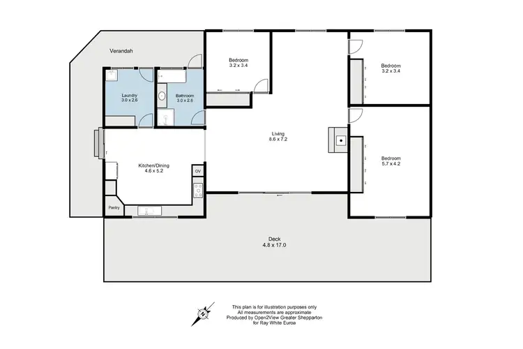 Floorplan of Homely house listing, 4 Withers Street, Longwood VIC 3665
