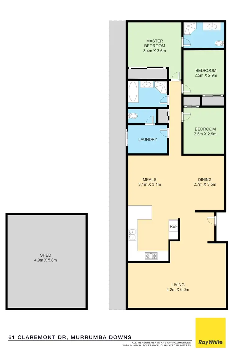 Floorplan of Homely house listing, 61 Claremont Drive, Murrumba Downs QLD 4503