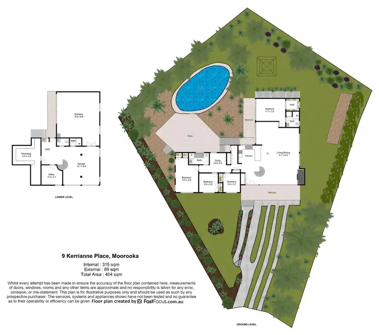 Floorplan of Homely house listing, 9 Kerrianne Place, Moorooka QLD 4105