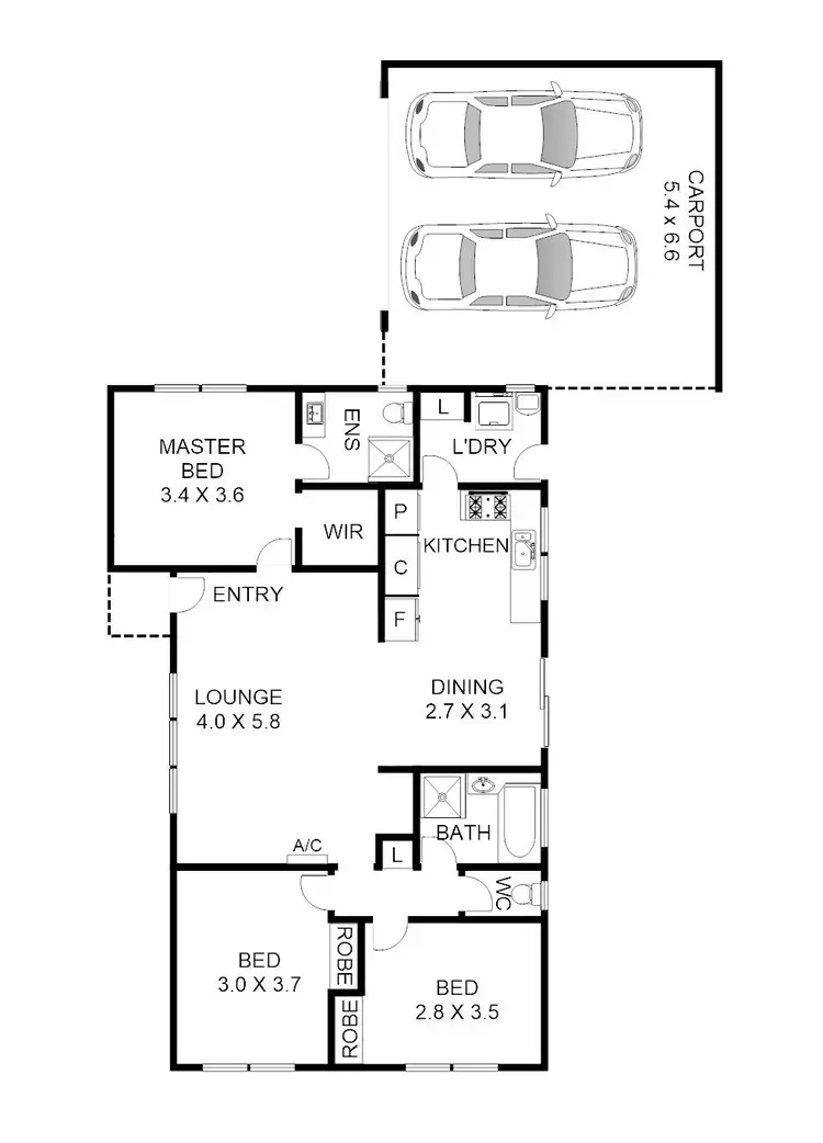Floorplan of Homely house listing, 1/14 Archimedes Avenue, Lara VIC 3212