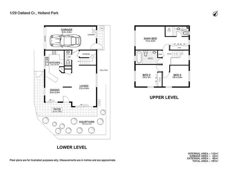 Floorplan of Homely townhouse listing, 1/29 Oatland Crescent, Holland Park West QLD 4121