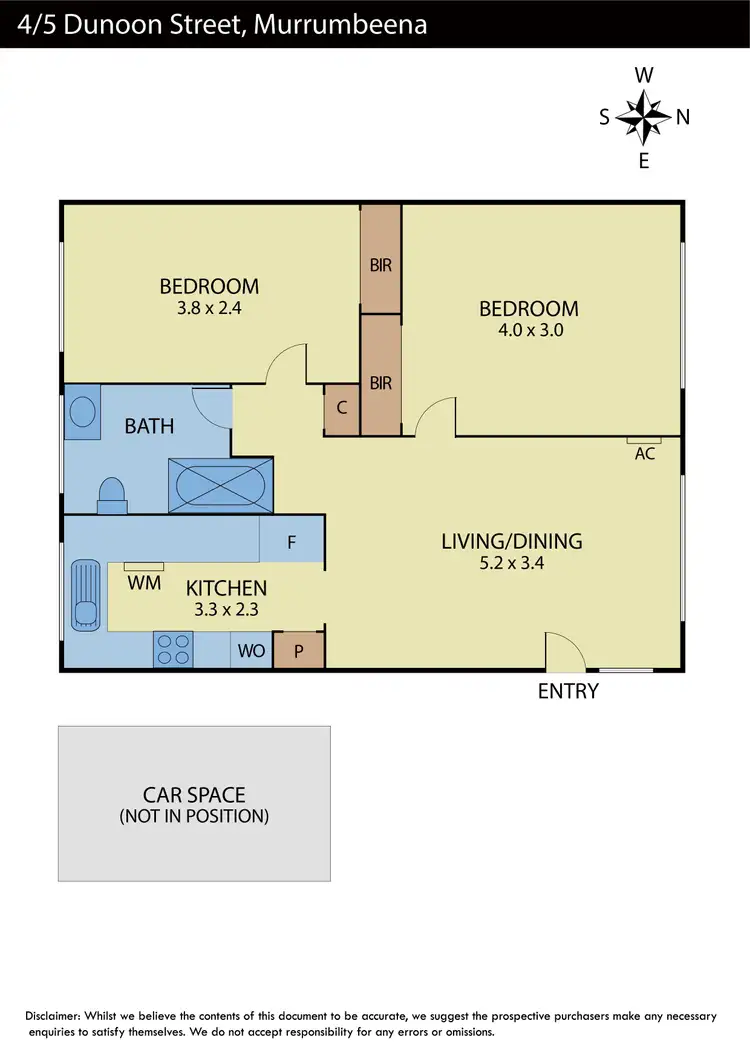 Floorplan of Homely unit listing, 4/5 Dunoon Street, Murrumbeena VIC 3163