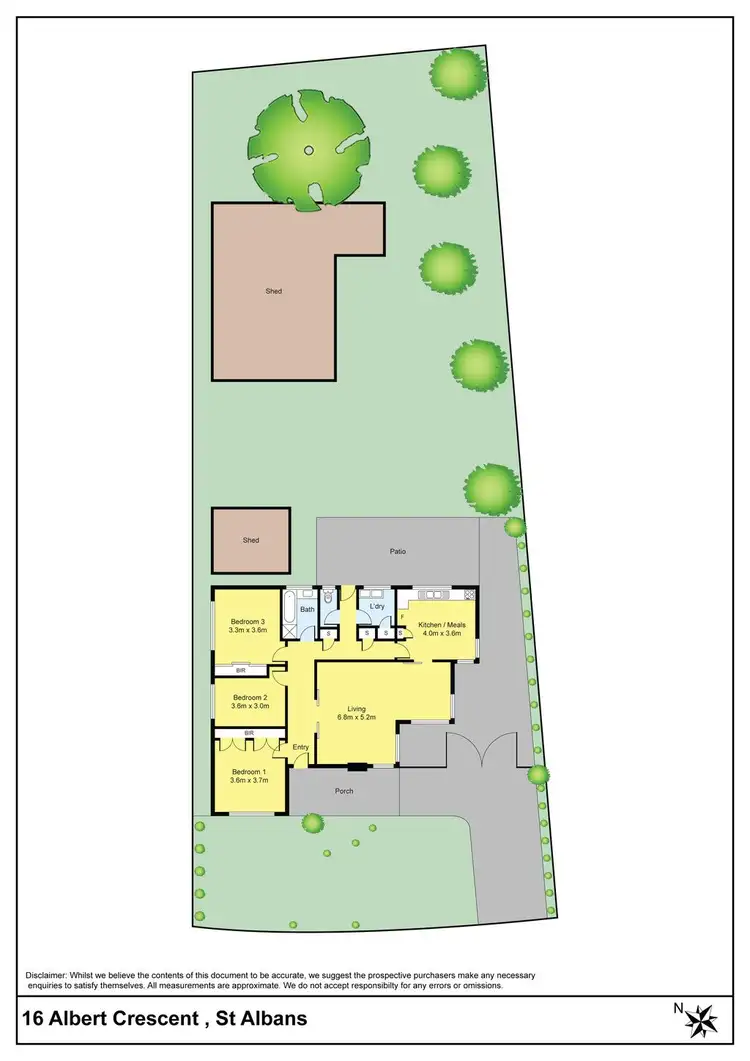 Floorplan of Homely house listing, 16 Albert Crescent, St Albans VIC 3021
