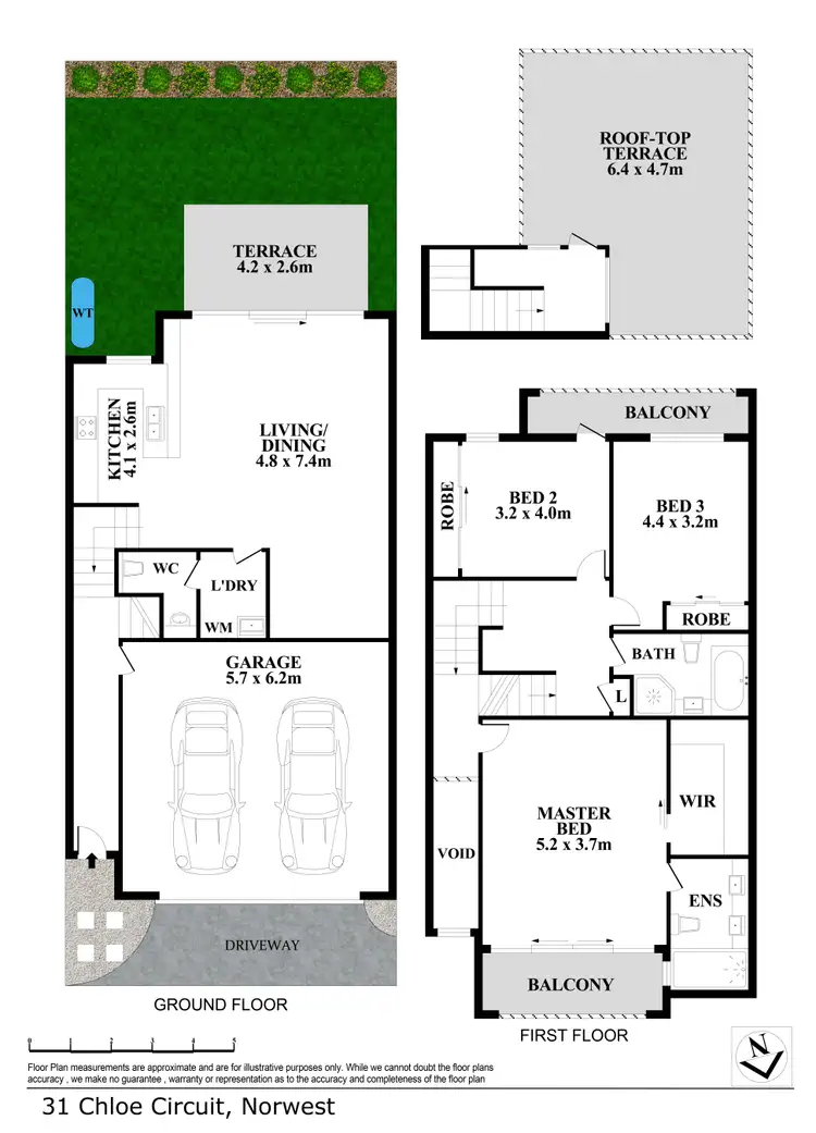 Floorplan of Homely townhouse listing, Townhouse 27/31 Stone Mason Drive, Norwest NSW 2153
