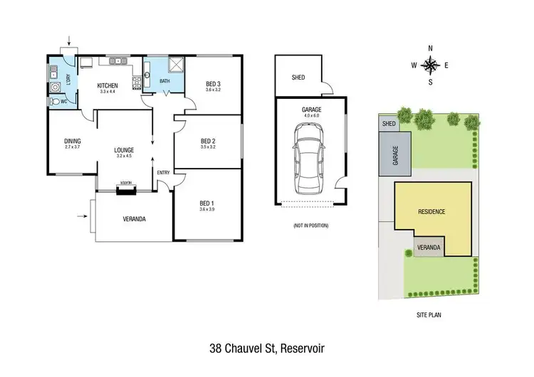 Floorplan of Homely house listing, 38 Chauvel Street, Reservoir VIC 3073
