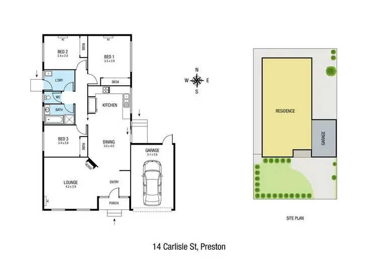 Floorplan of Homely house listing, 14 Carlisle Street, Preston VIC 3072