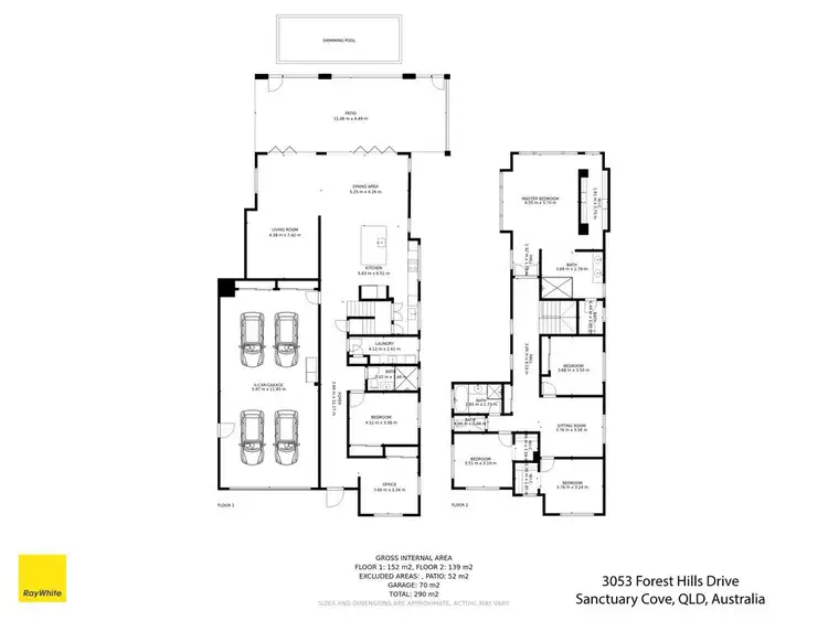 Floorplan of Homely house listing, 3053 Forest Hills Drive, Sanctuary Cove QLD 4212
